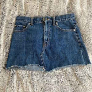 Aritzia tna jean skirt